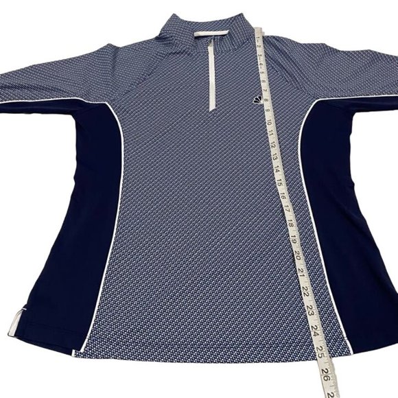 Peter Millar NBC Logo Blue White Ladies Golf Quarter‎ Zip Pullover Size M - Picture 9 of 9